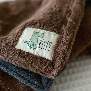 Organic Cotton Teddy & Terry Blanket Life of Riley Pet Products  The Life of Riley
