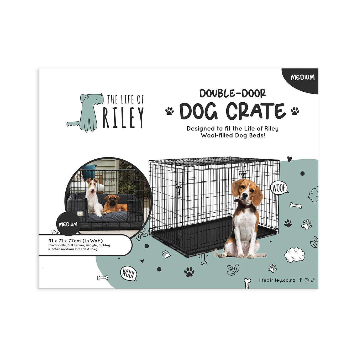 Premium Dog Crate The Life of Riley  The Life of Riley