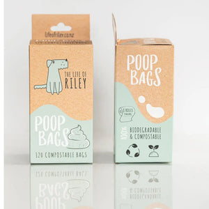 Compostable Poo Bags - 120 bags Life of Riley Pet Products  The Life of Riley